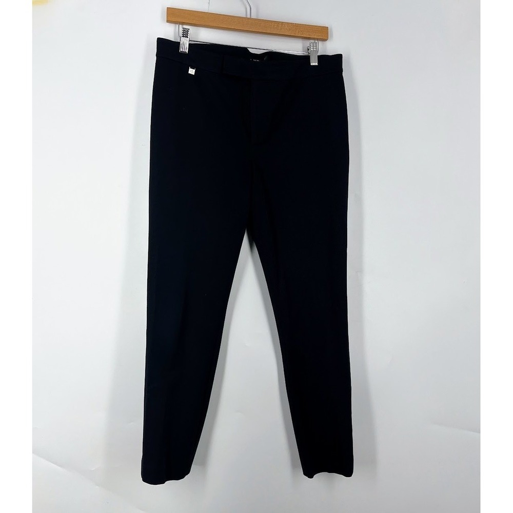 Lauren Ralph Lauren Black Dress Pants Womens Slim Straight Office Trousers SZ 10